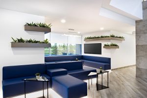 Geotab Commercial Interior Design Reception area Oakville