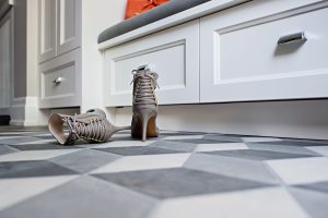 Interior Design White Millwork Mudroom